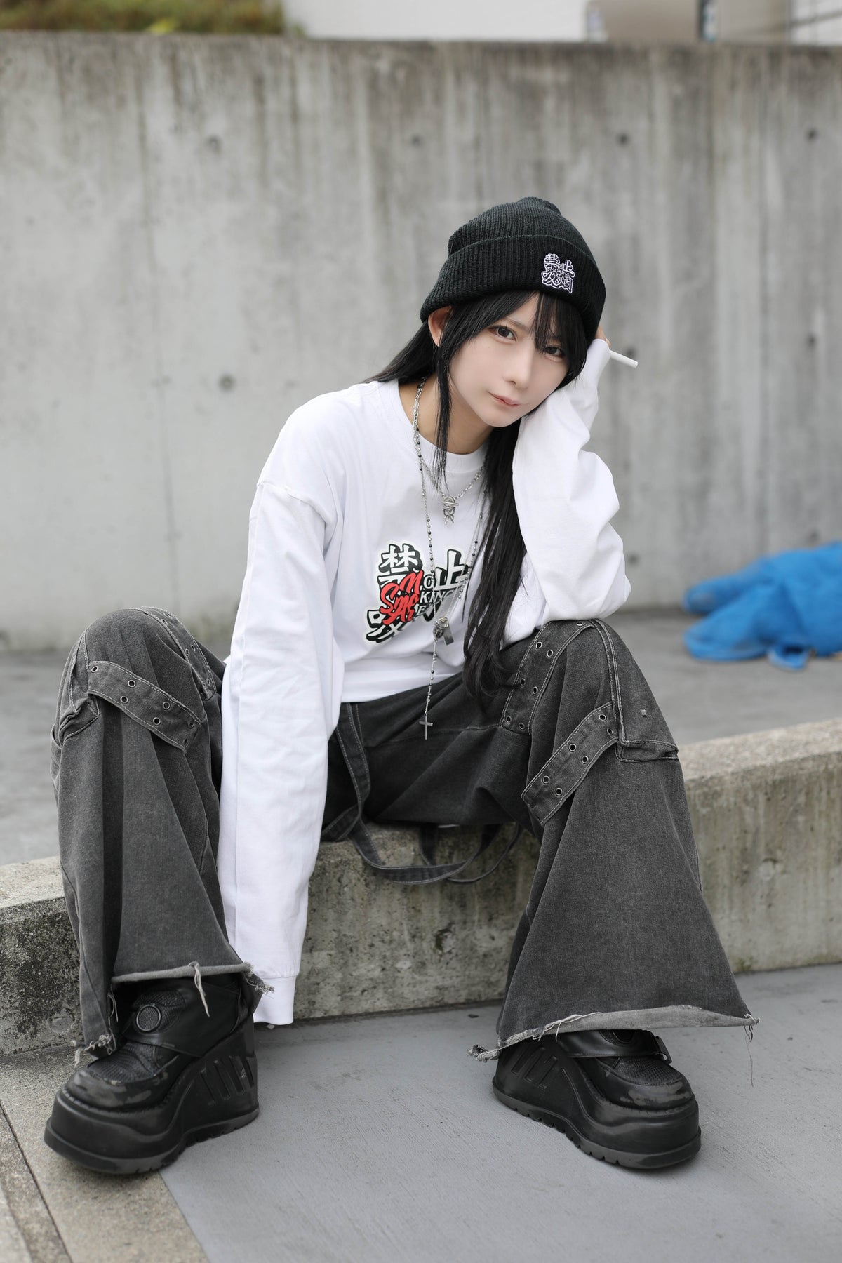 禁止吸煙 SKULL L/S