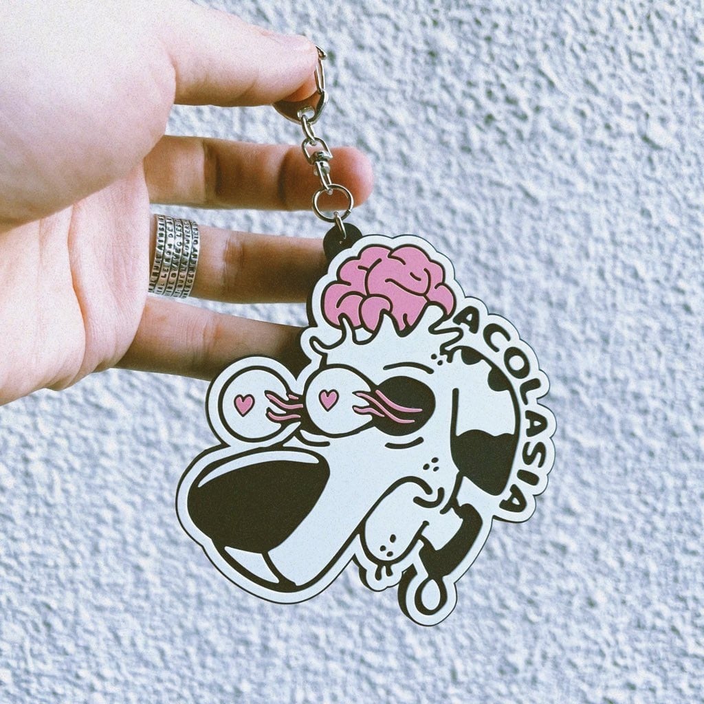 Brain Drug Dog ラバーストラップ