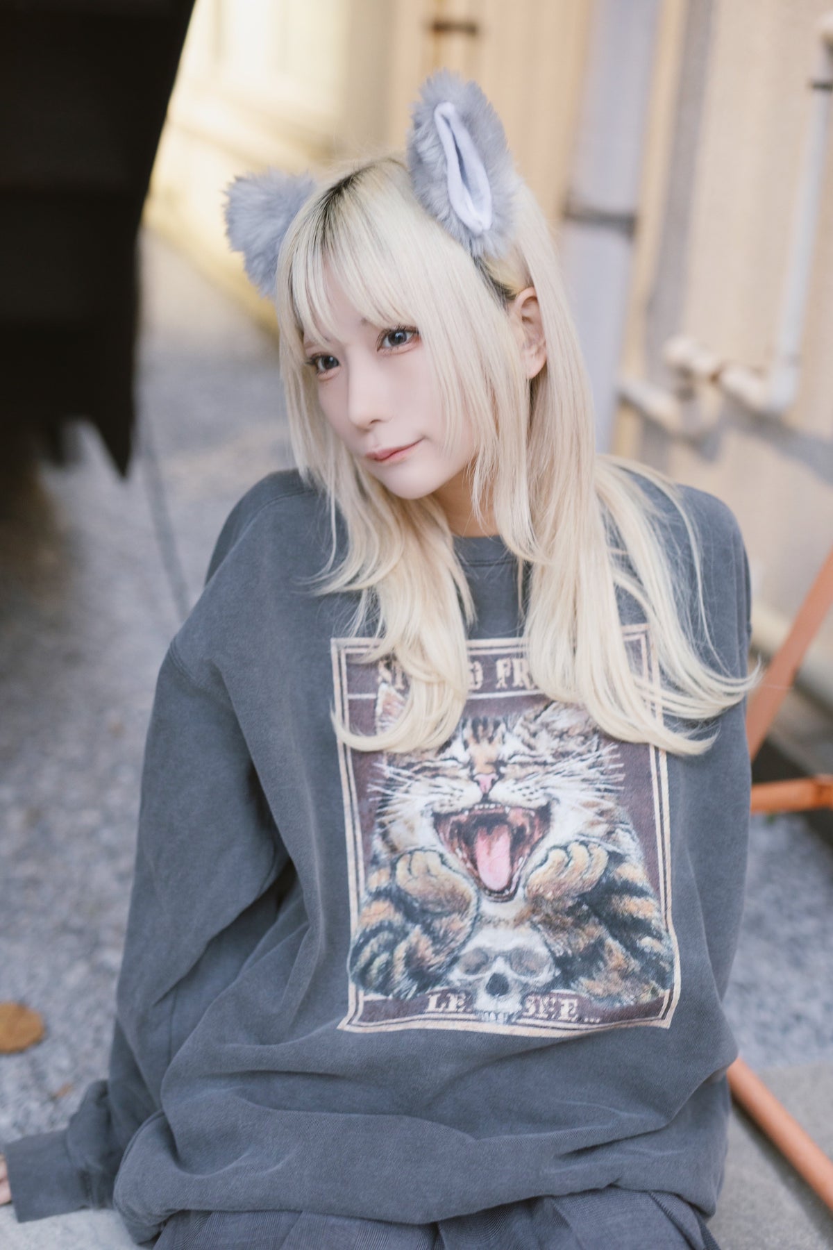 化け猫　トレーナー