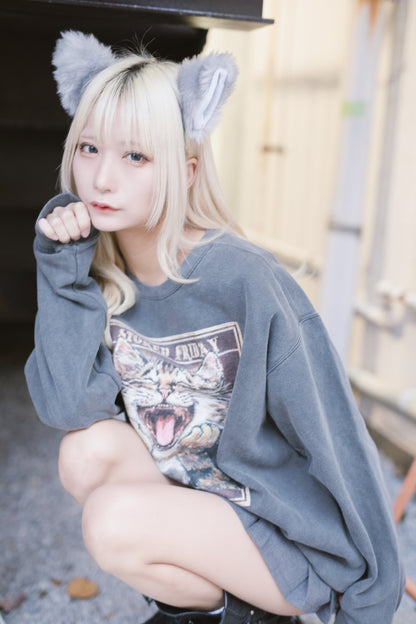 化け猫　トレーナー